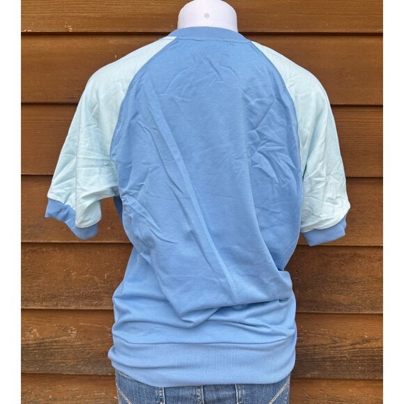 Lularoe Blue Penguin Baseball Tee Style Short Sleeve Shirt Size S - Picture 3 of 9